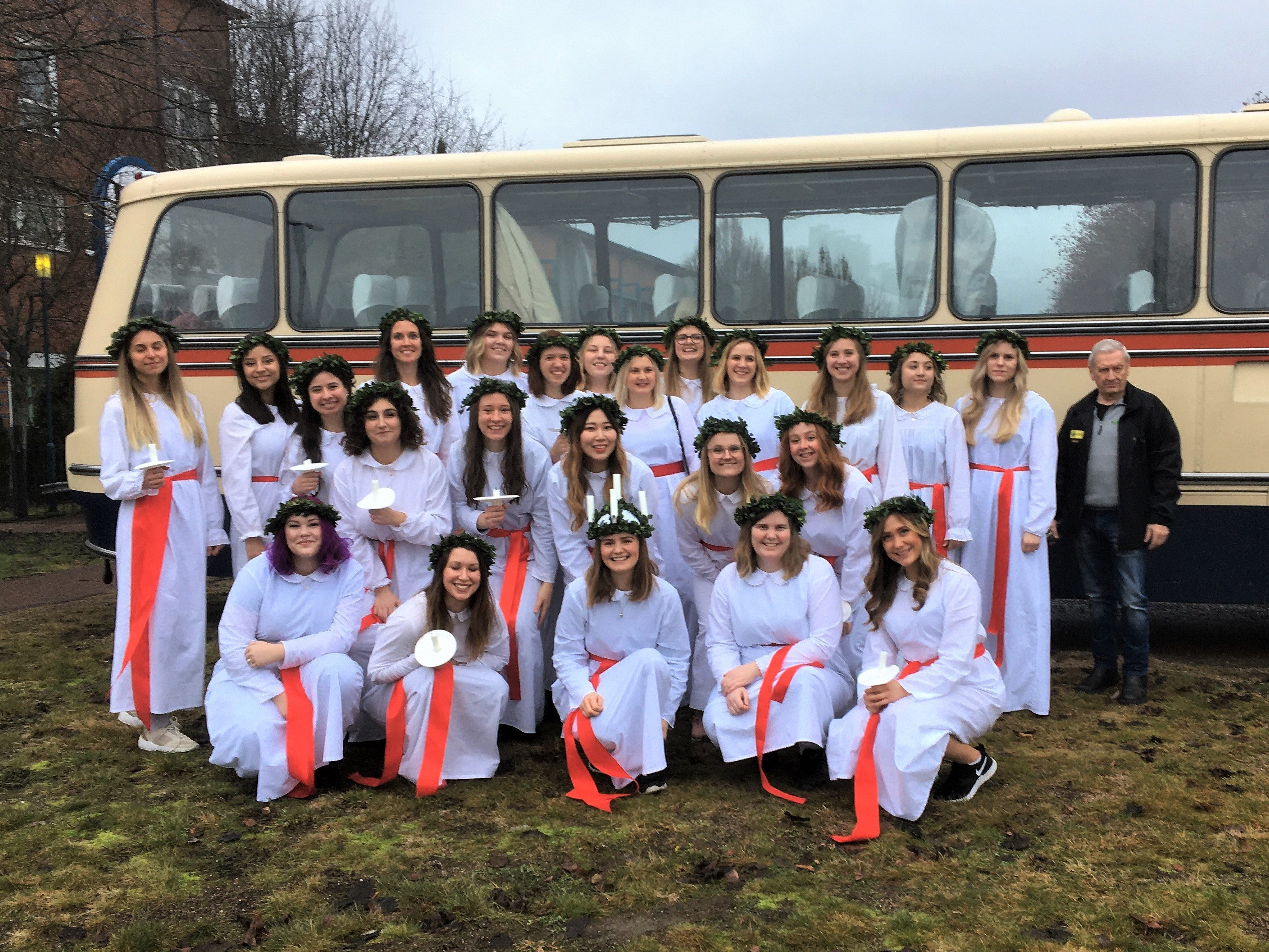 Värmlands Lucia Får åka i Föreningens Scania-Vabis Lier från 1967 Värmlands Lucia Får åka i Föreningens Scania-Vabis Lier från 1967