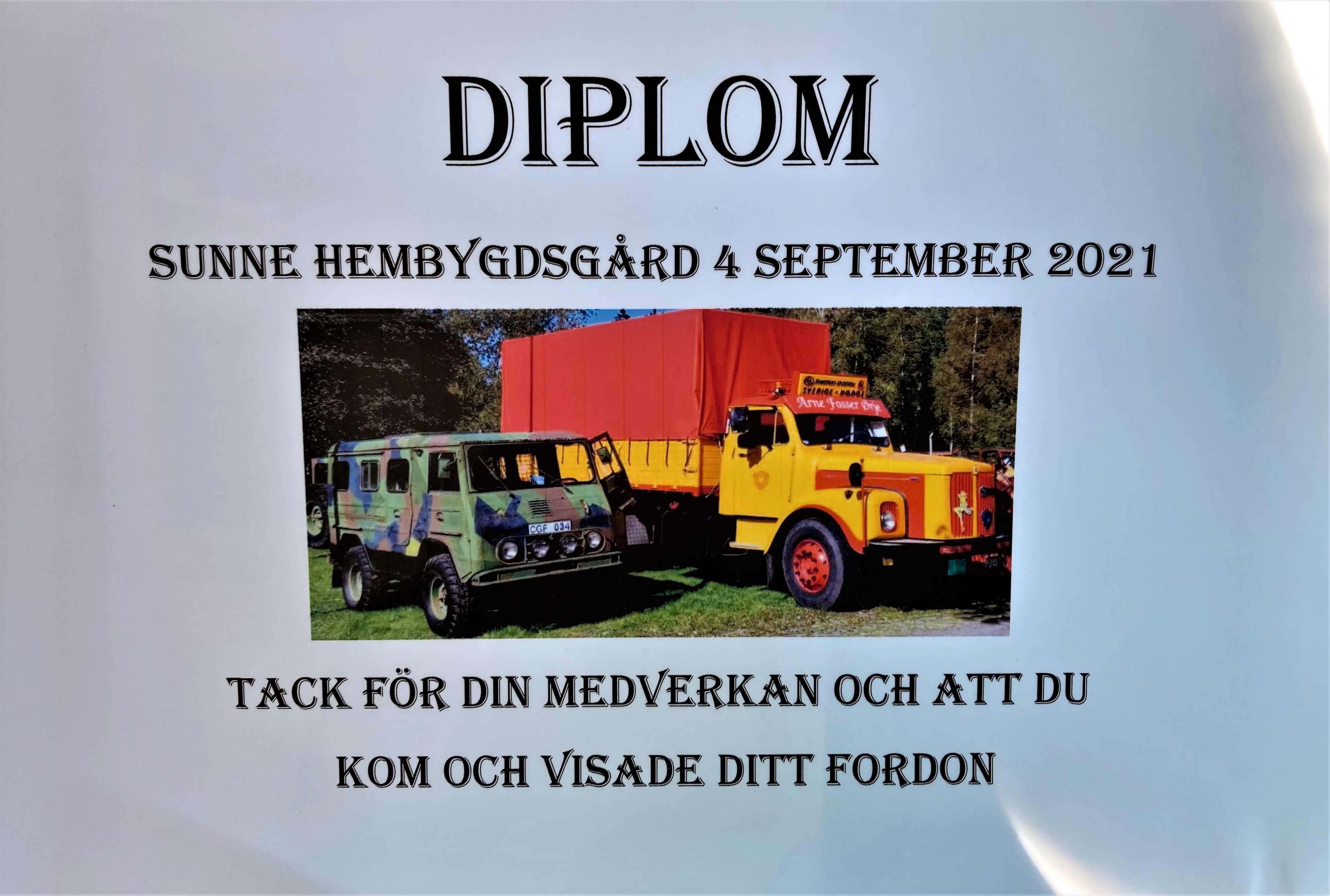 Vi fick diplom för att vi kom Vi fick diplom för att vi kom